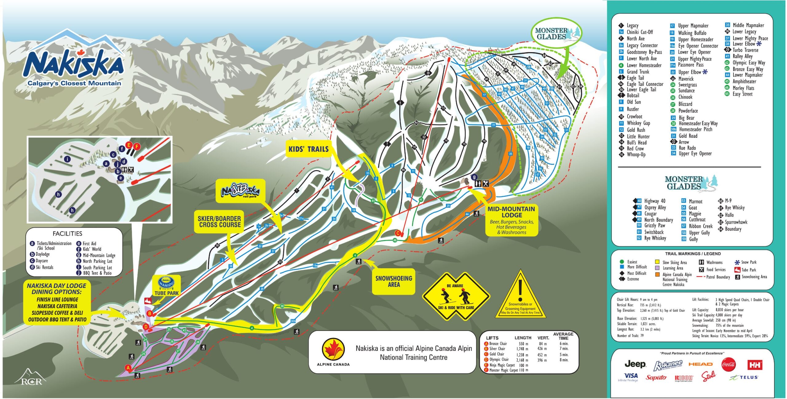 Nakiska Ski Trail Map